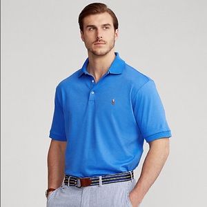 Ralph Lauren Blue Pima Soft Touch Cotton Polo